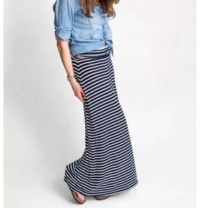 Striped J Crew Maxi skirt